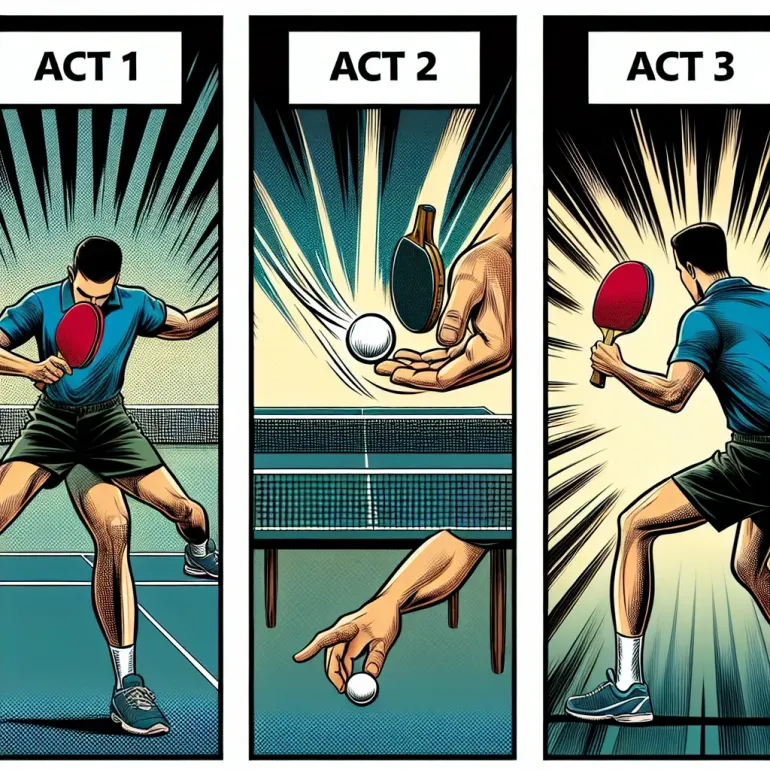 как правильно подать подачу в настольном теннисе