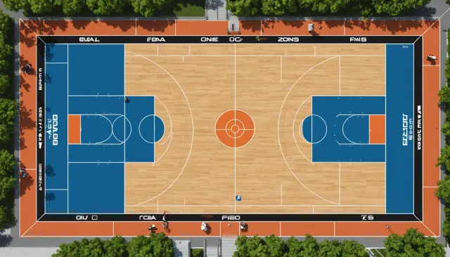 Зоны баскетбольной площадки - Размеры баскетбольной площадки по стандартам ФИБА и NBA