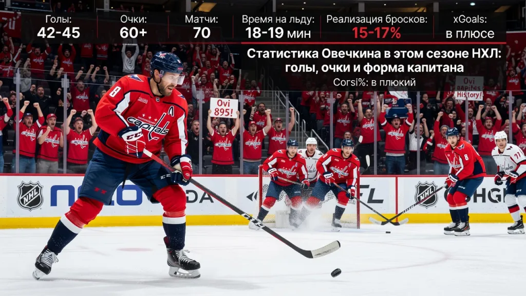 Статистика Овечкина в этом сезоне НХЛ: голы, очки и форма капитана