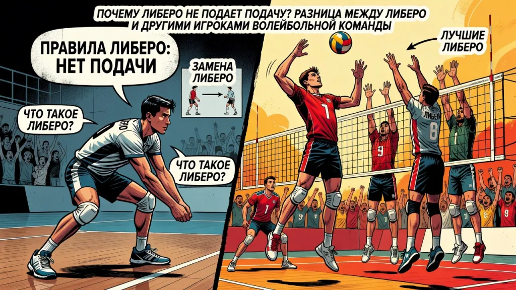 Почему либеро не подает подачу? Разница между либеро и другими игроками волейбольной команды