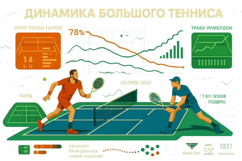 Что показывает динамика - большой теннис