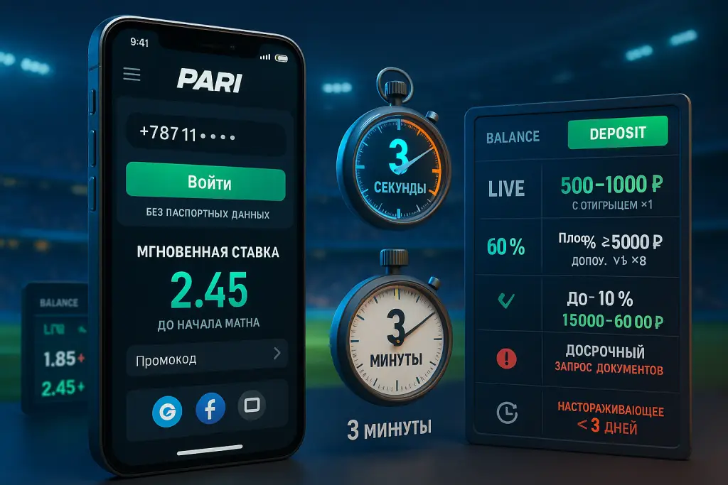 Визуальный разбор показателей: букмекерская контора без регистрации