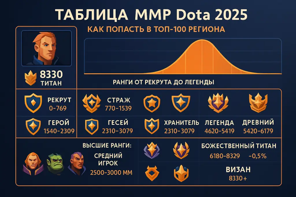 Визуальный разбор показателей: таблица ммр