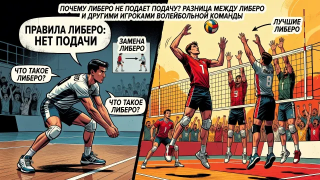 Почему либеро не подает подачу? Разница между либеро и другими игроками волейбольной команды